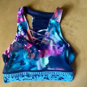 Multi-colored sports bra by Nanette Lepore (size XS); never worn